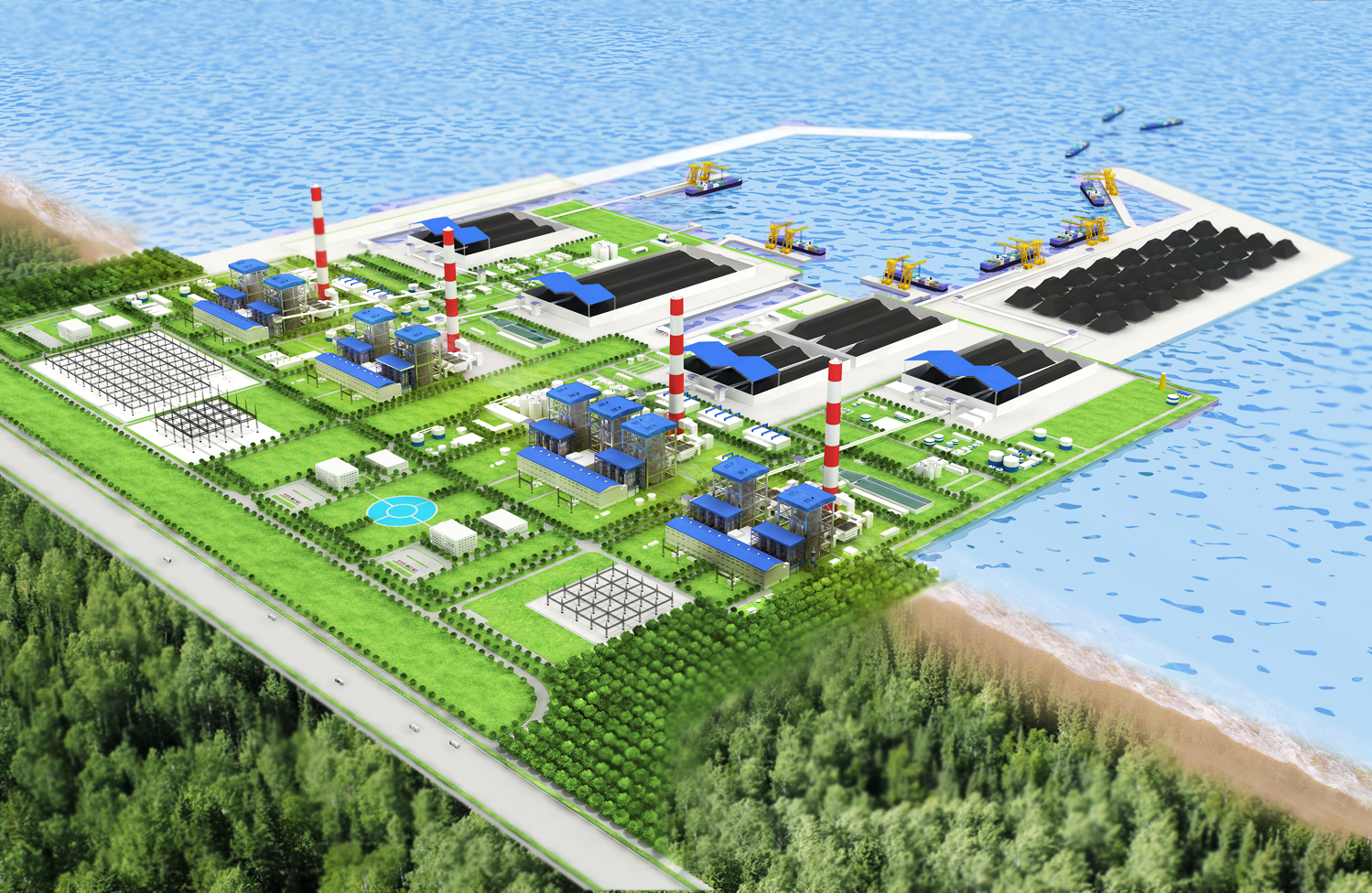 DỰ ÁN NHÀ MÁY NHIỆT ĐIỆN VĨNH TÂN tại nam an